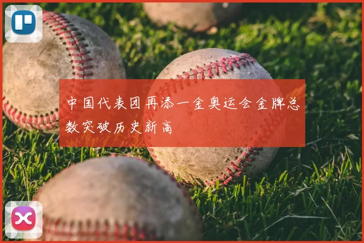 中国代表团再添一金奥运会金牌总数突破历史新高